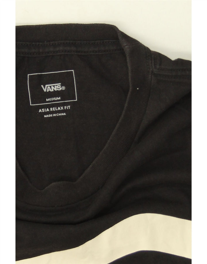 Vans T-shirt coupe décontractée pour homme en coton color block noir moyen