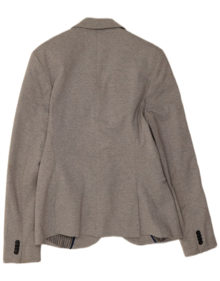 Zara Veste blazer à 1 bouton pour homme UK 40 Large Gris