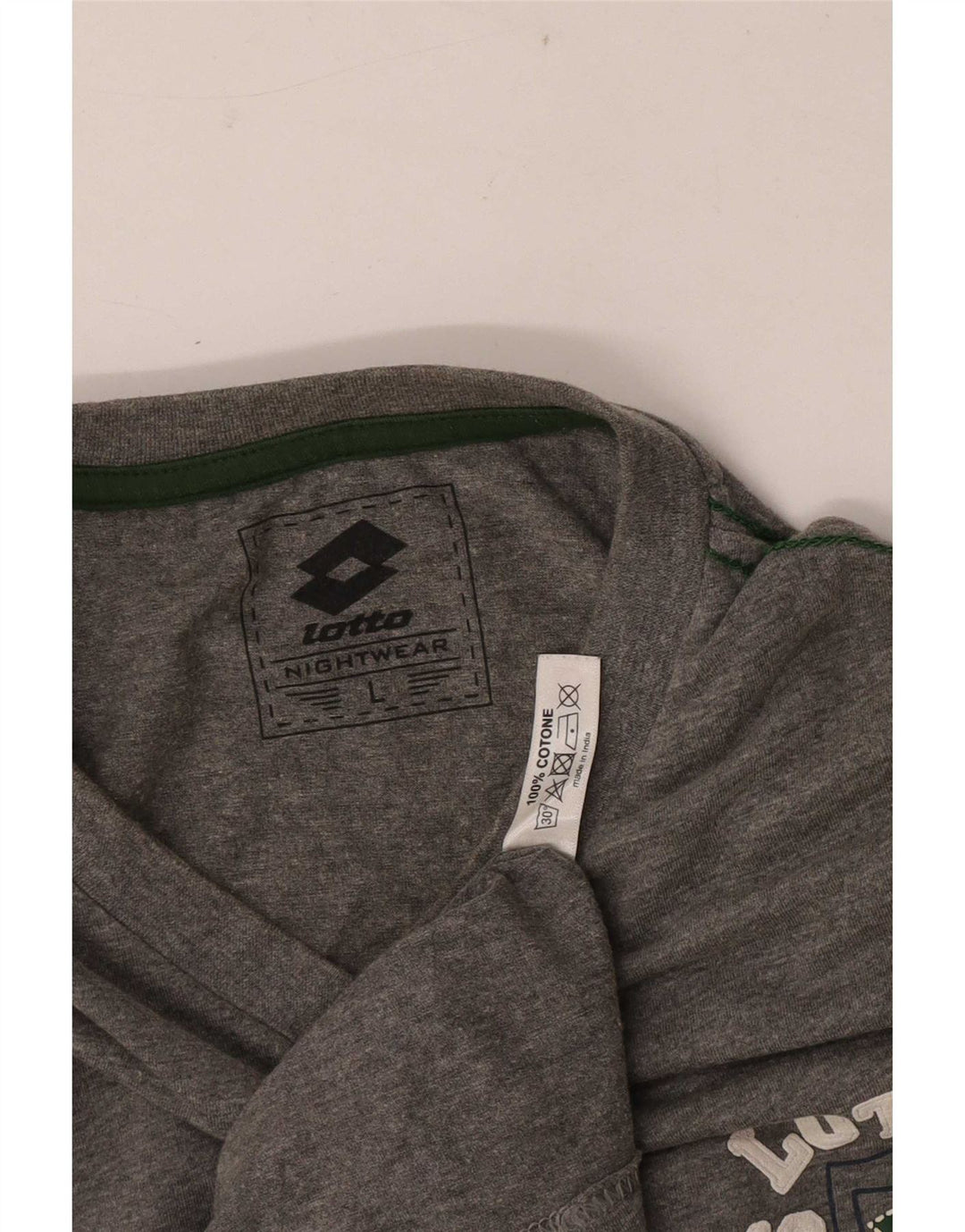 Lotto Haut graphique à manches longues pour homme en coton gris Taille L