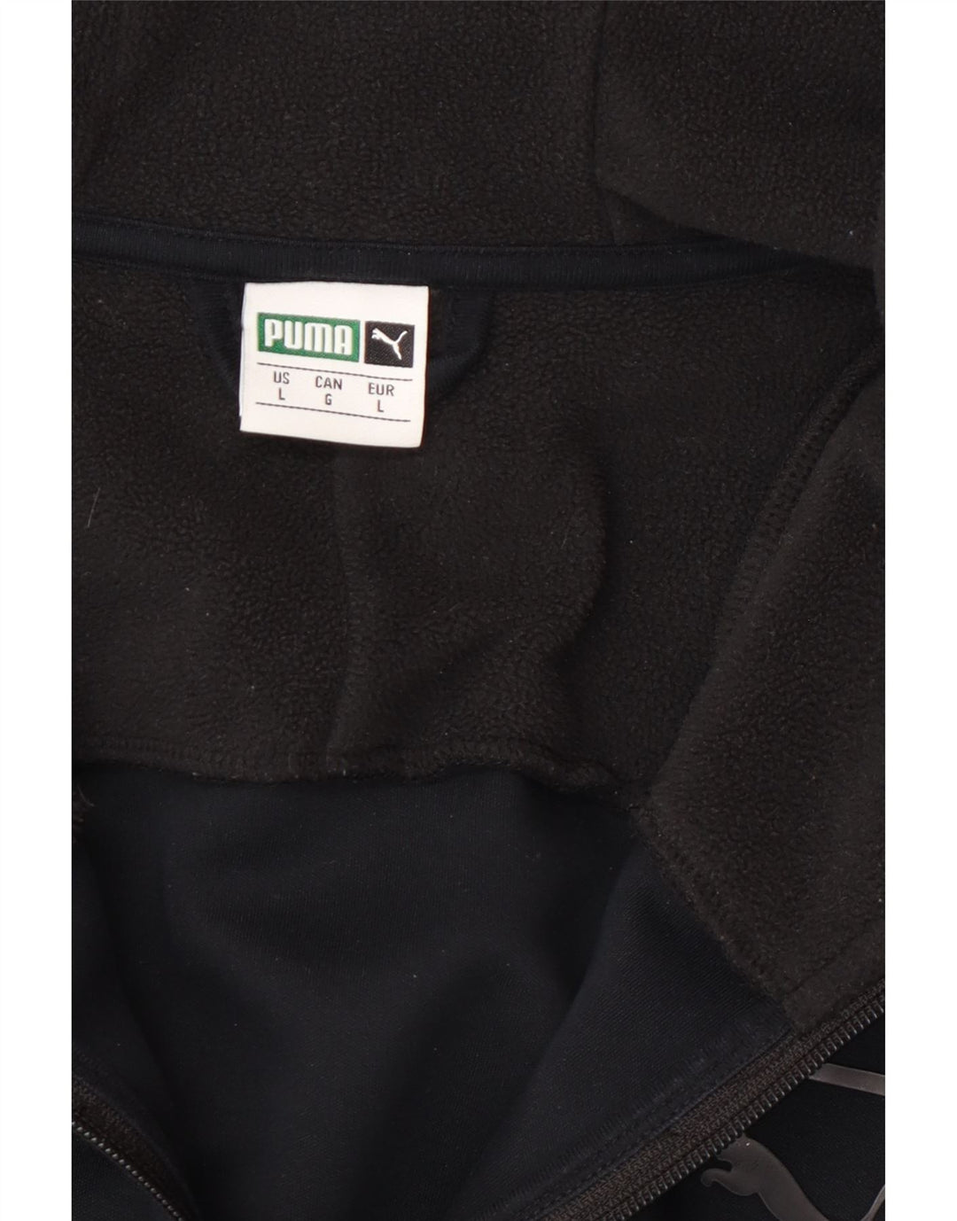 Puma Veste de survêtement à capuche pour homme Taille L Noir Colorblock