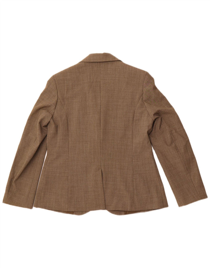 SASHA Veste blazer 1 bouton pour femme UK 12 Marron moyen Polyester