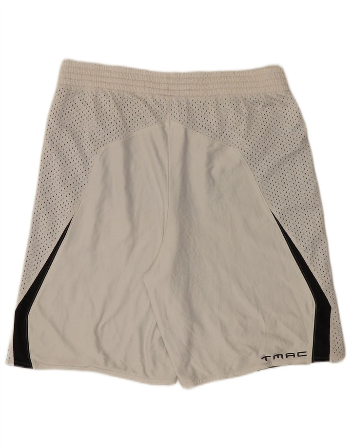 Adidas Short de sport pour homme en polyester color block blanc moyen