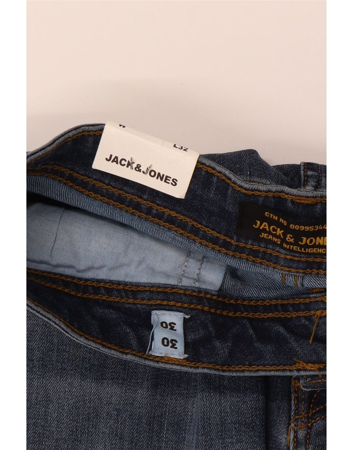 JACK & JONES Mens Slim Jeans W30 L30 Blue Vintage Jack & Jones and Second-Hand Jack & Jones from Messina Hembry 