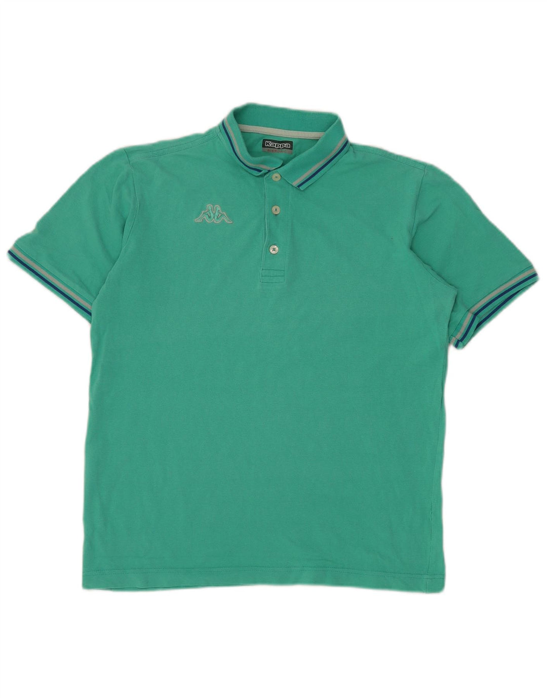 KAPPA Polo Homme Turquoise Moyen
