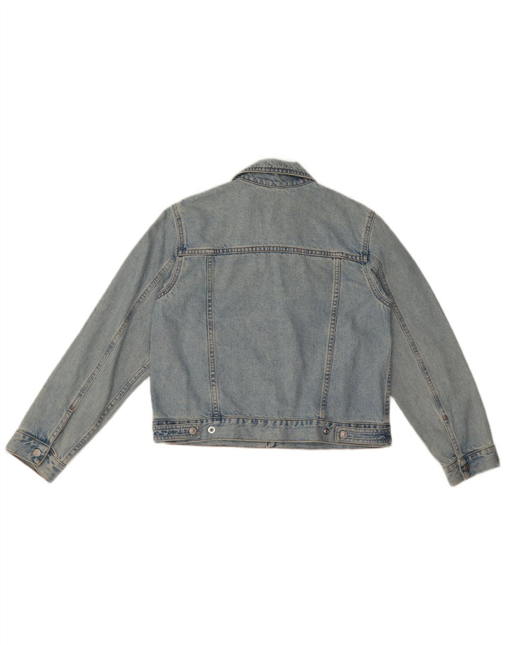 Benetton Veste En Jean Fille 11-12 ans Bleu