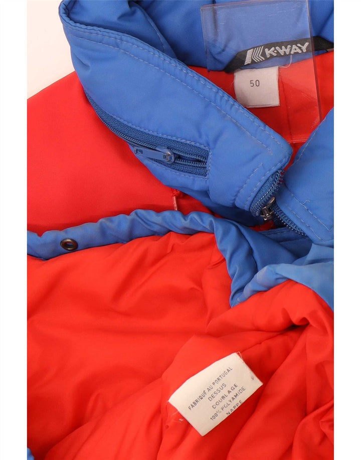 K-Way Veste de ski à capuche pour homme EU 50 Large Rouge Colourblock