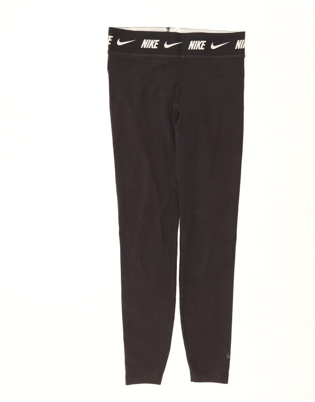 NIKE Legging graphique coupe ajustée pour femme UK 12 coton noir moyen