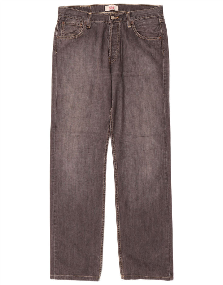 Levi's Jean Droit 501 Homme W32 L32 Gris Coton