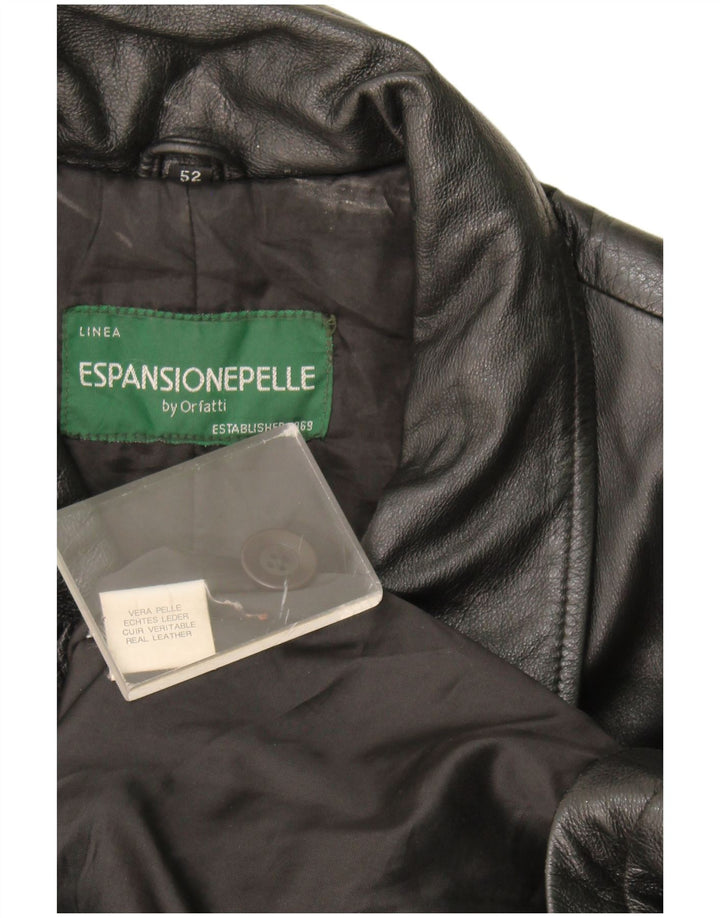 Orfatti Manteau en Cuir Homme IT 52 XL Cuir Noir