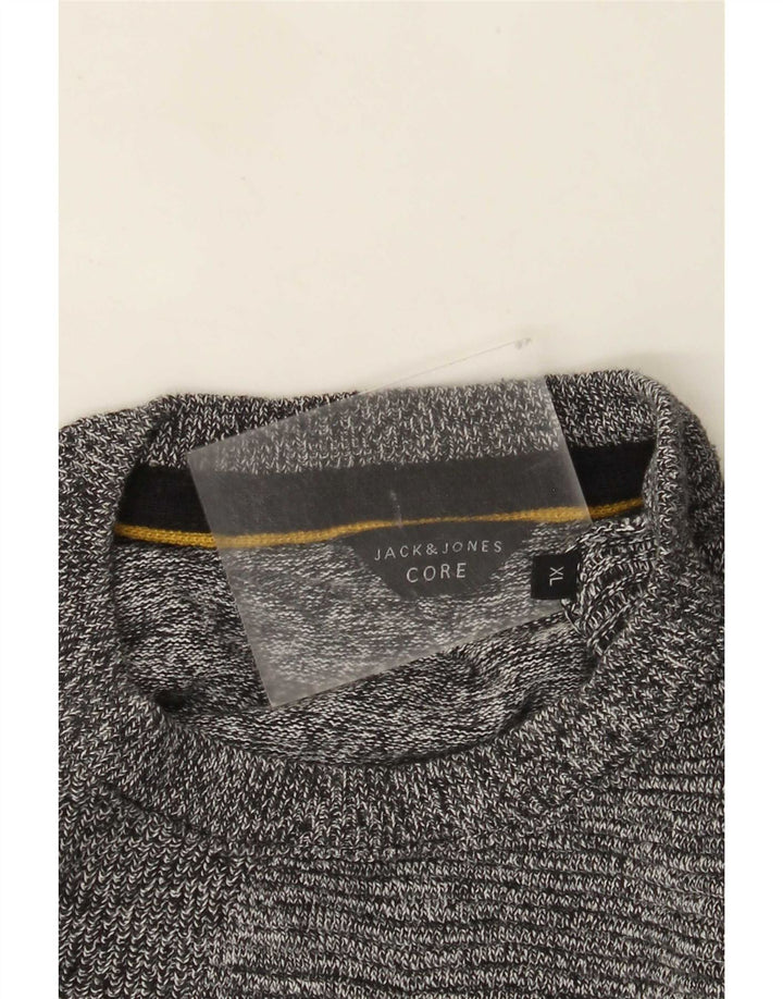 Jack & Jones Pull Col Rond Homme XL Gris Moucheté