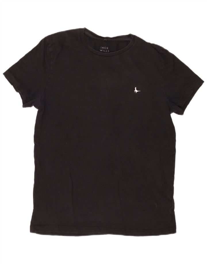 JACK WILLS T-Shirt Homme Haut Petit Coton Noir