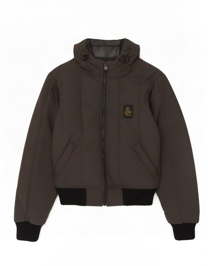 Refrigiwear Veste coupe-vent à capuche pour femme UK 8 Small Gris Polyester