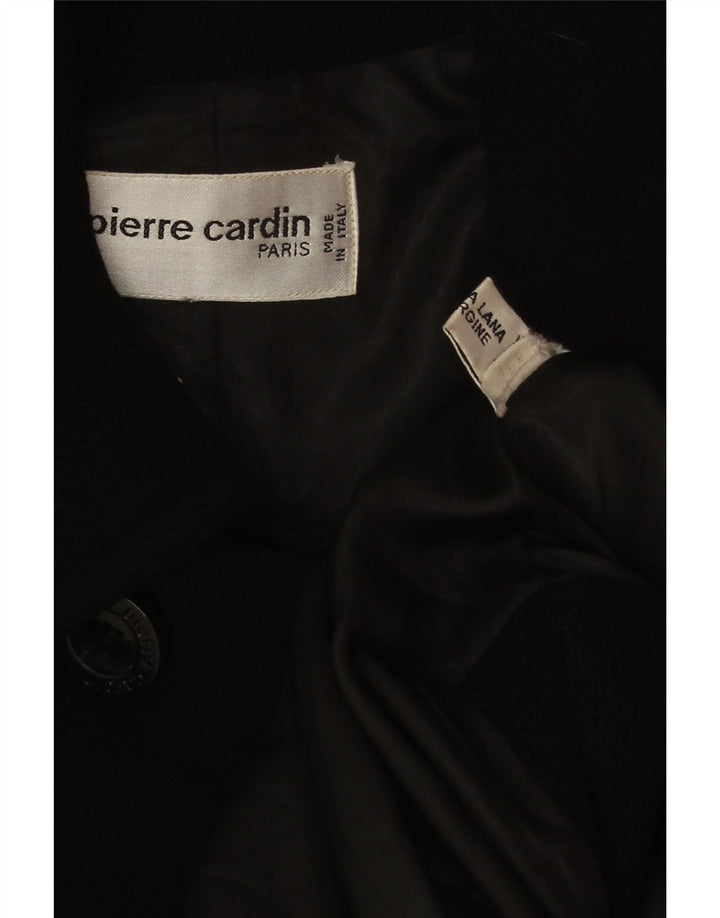 Pierre Cardin Manteau double boutonnage pour femme UK 20 2XL Laine noire