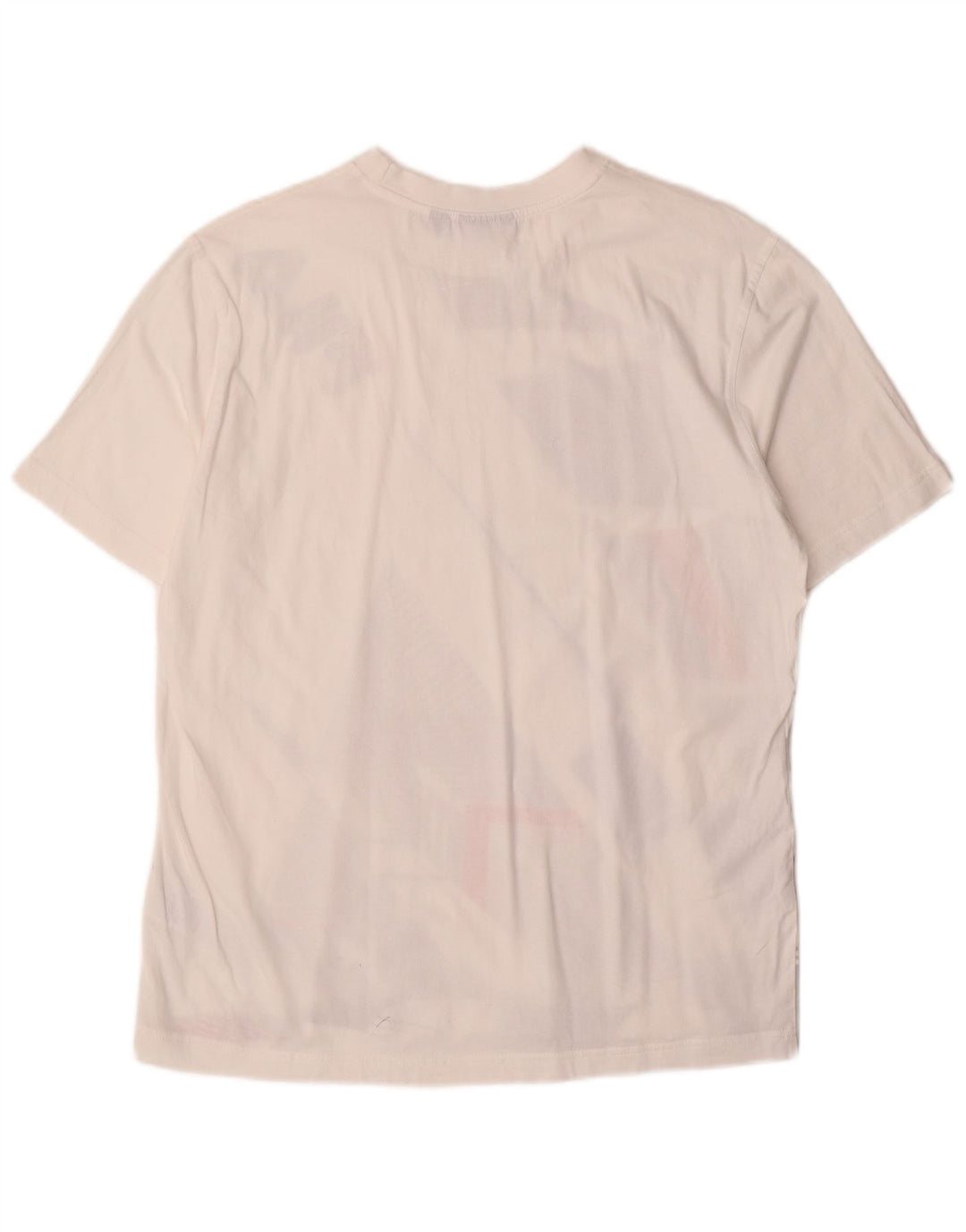 Fila T-Shirt Graphique Homme Blanc Moyen Coton Géométrique