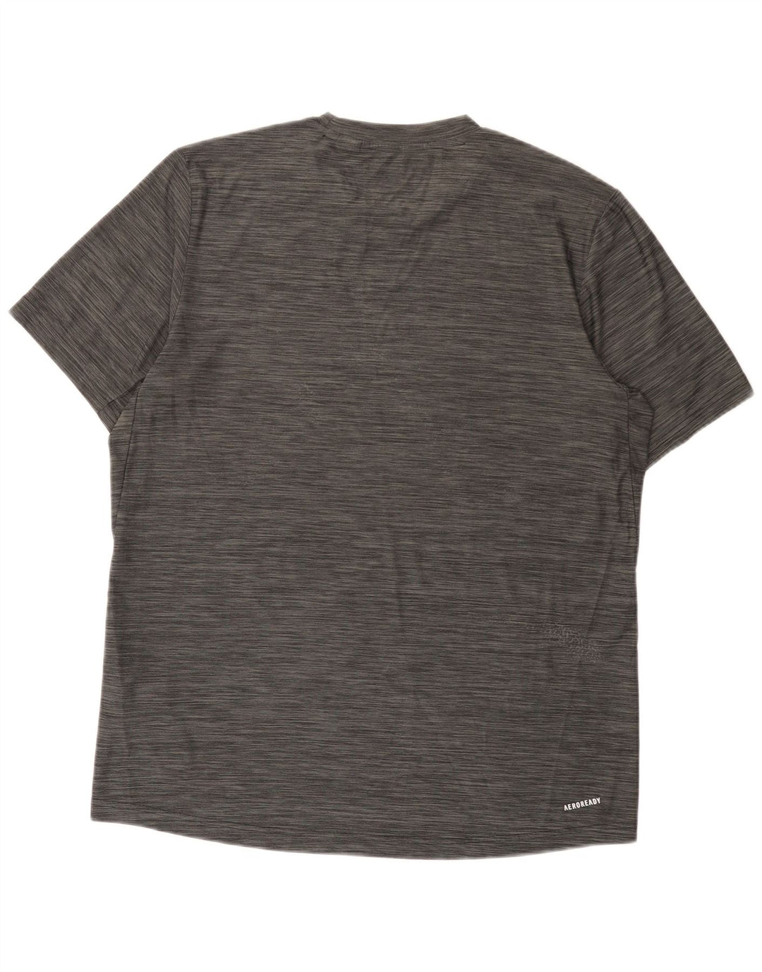 Adidas Homme Aeroready T-Shirt Top Gris Moyen Moucheté Polyester