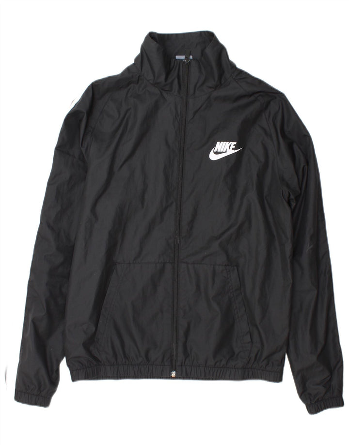 Nike Veste de pluie pour homme UK 38 Medium Noir Polyester