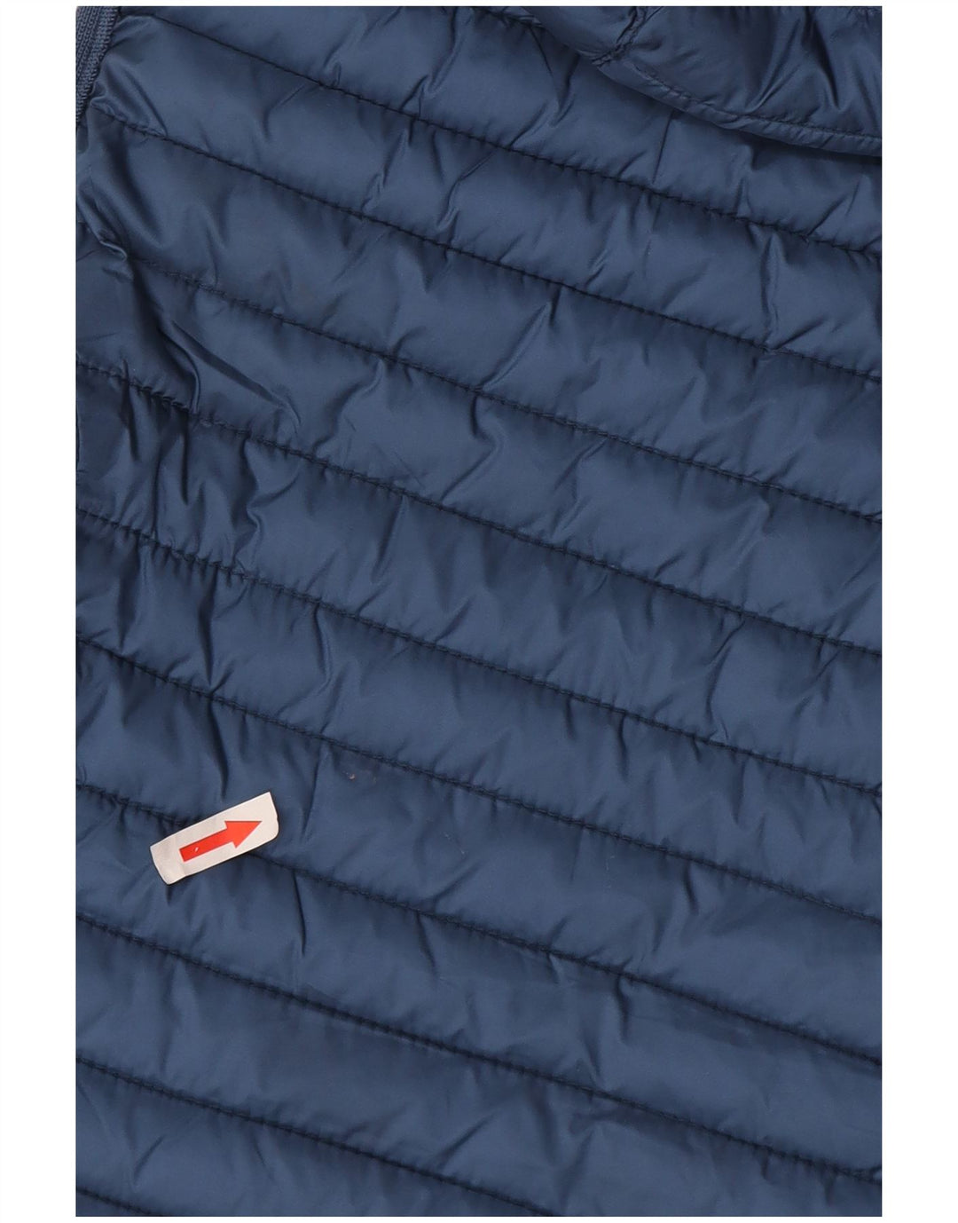 Massimo Dutti Gilet rembourré à capuche pour femme UK 12 Bleu moyen Polyester