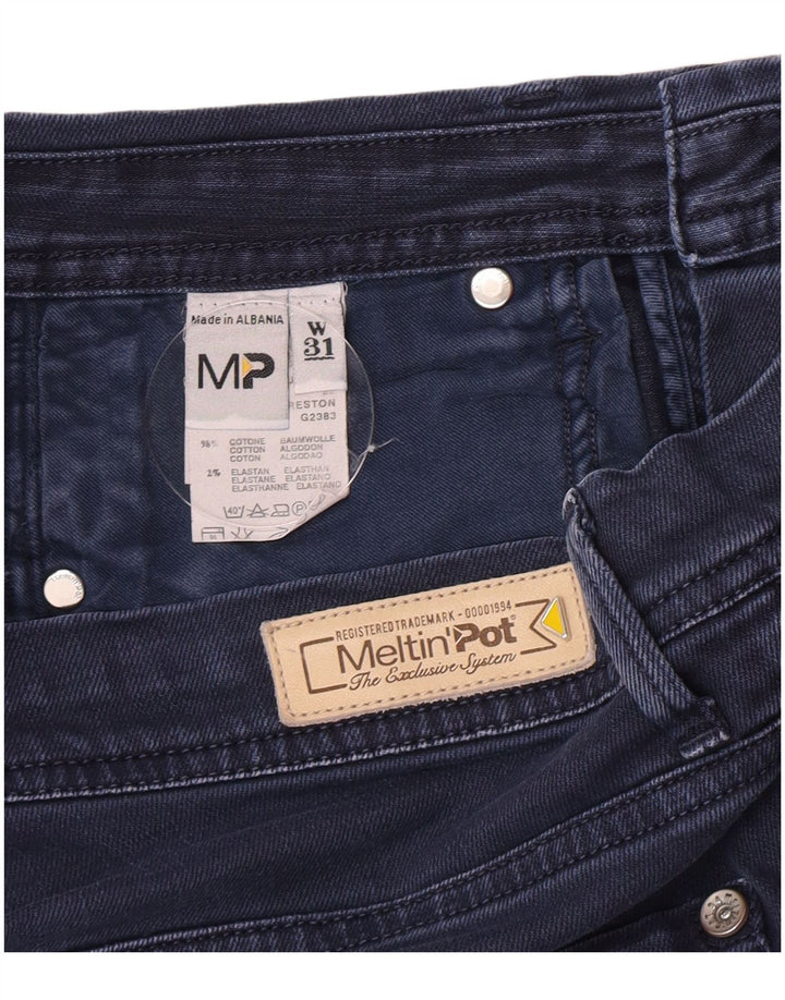 Meltin' Pot Short en Jean Homme W31 Coton Bleu Marine Moyen