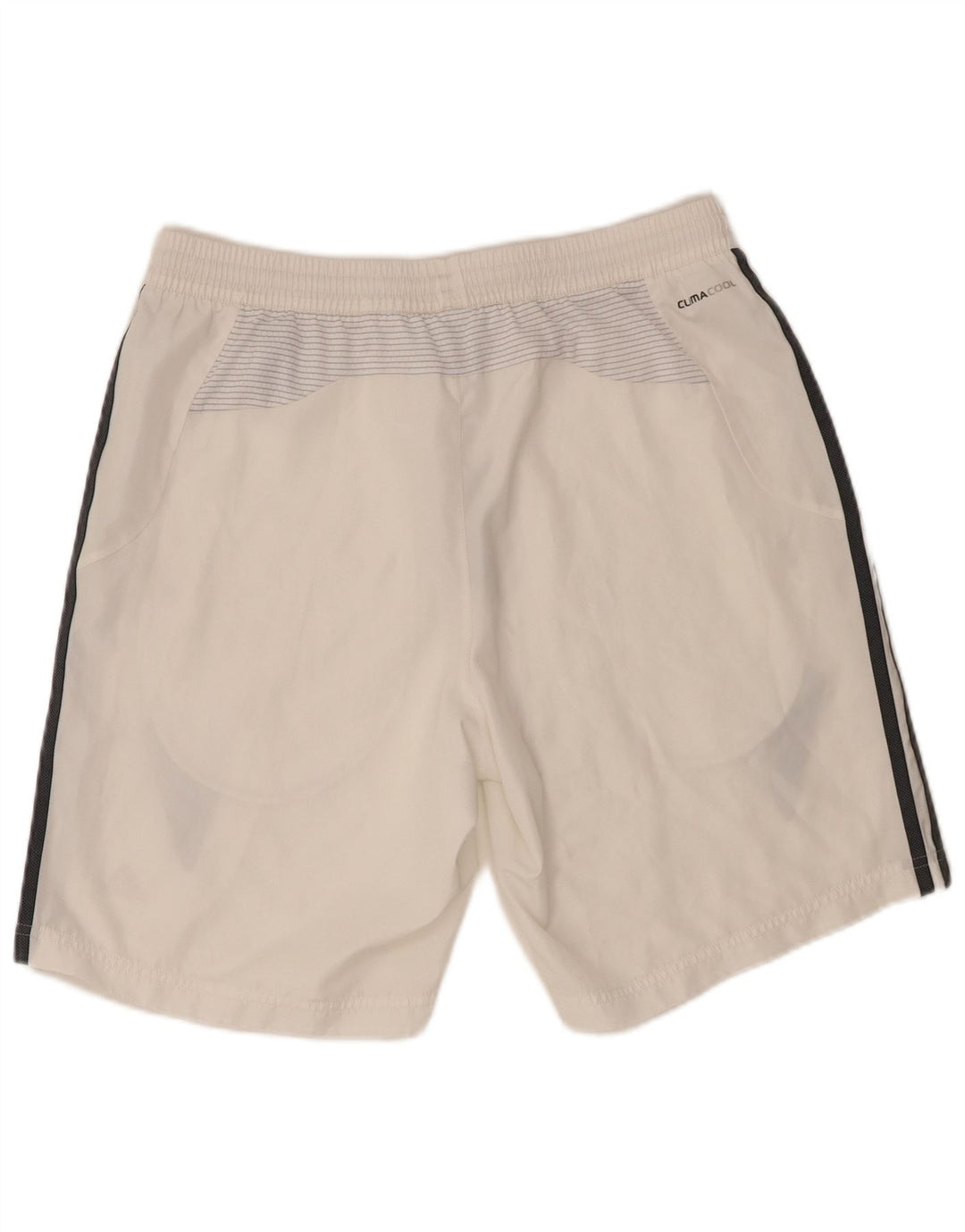 Adidas Short de Sport Climacool Homme Blanc Moyen Polyester Colorblock