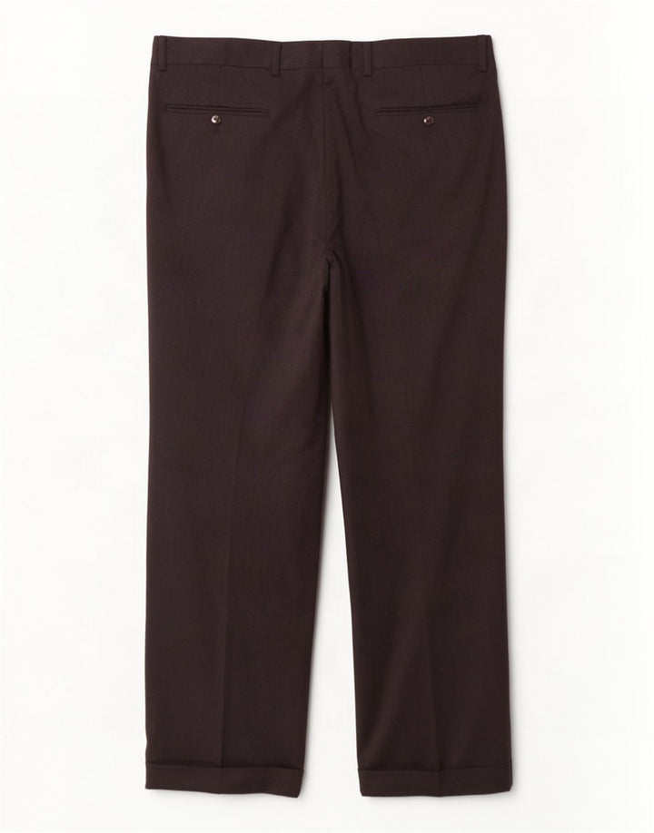 Hugo Boss Pantalon de costume à chevilles pour hommes W34 L30 Laine noire