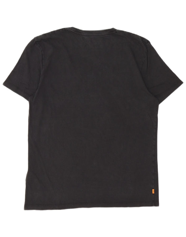 Timberland Mens Regular Fit Graphic T-Shirt Top Petit Noir Coton