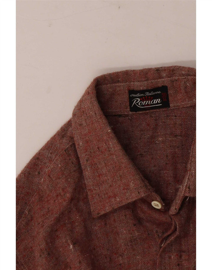 Chemise homme Roman taille 36 14 petit rouge moucheté