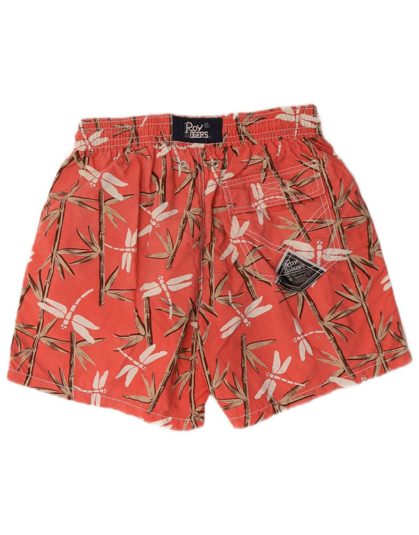 Roy Rogers Short de bain pour homme en nylon floral rouge moyen