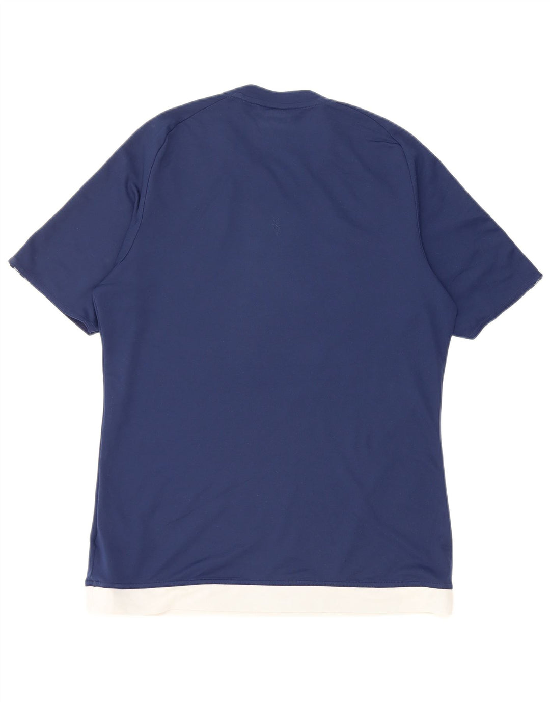 Adidas Hommes Climalite T-Shirt Top Bleu Marine Colorblock Polyester