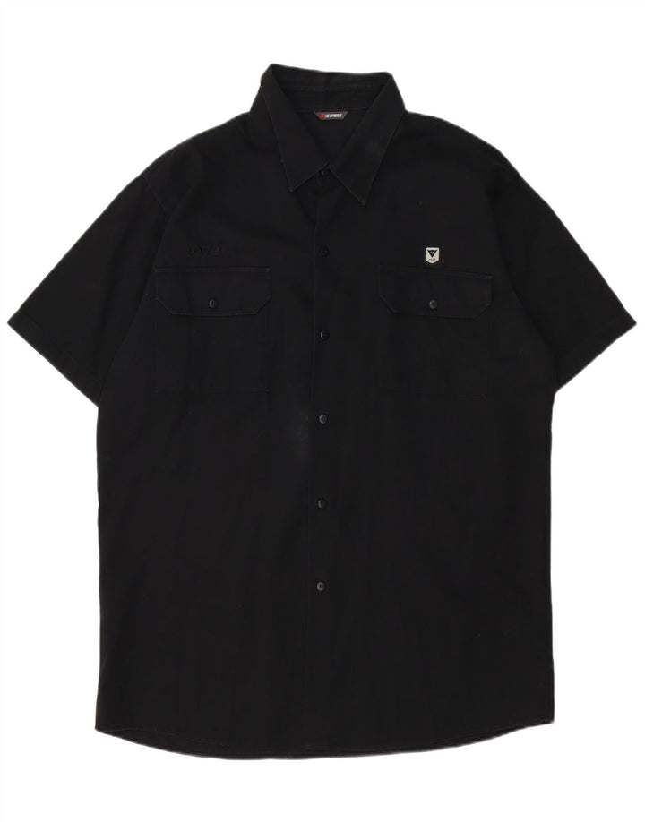 Dainese Chemise graphique à manches courtes pour hommes Grand coton noir