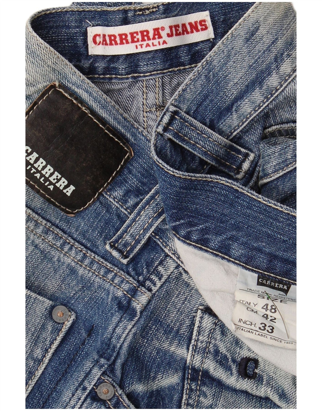 CARRERA Short en Jean W33 Homme Bleu Moyen