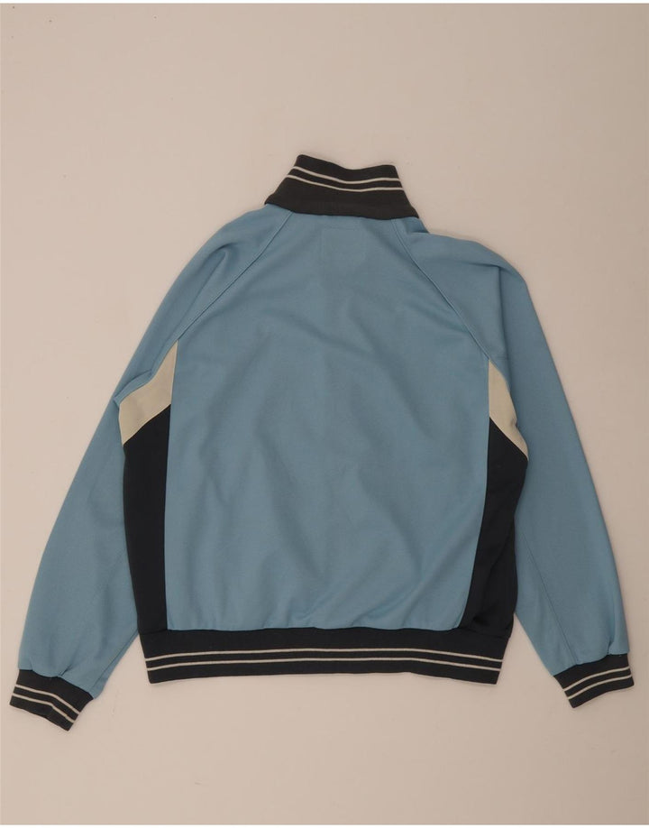 Diadora Veste de survêtement pour homme UK 36 Small Bleu Colorblock Polyester