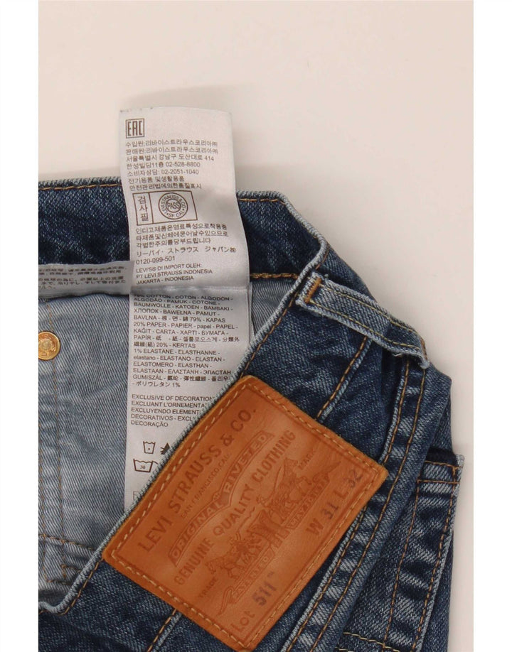 Levi's Jean Slim 511 Homme W31 L32 Bleu Coton