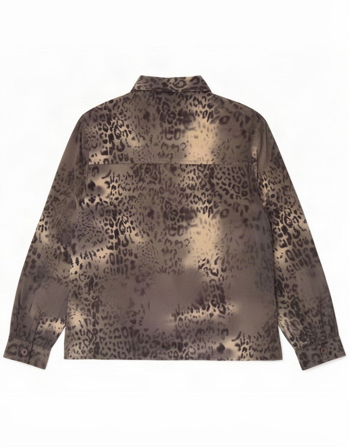 Silmar Chemise Regular Femme UK 12 Gris Moyen Imprimé Animal