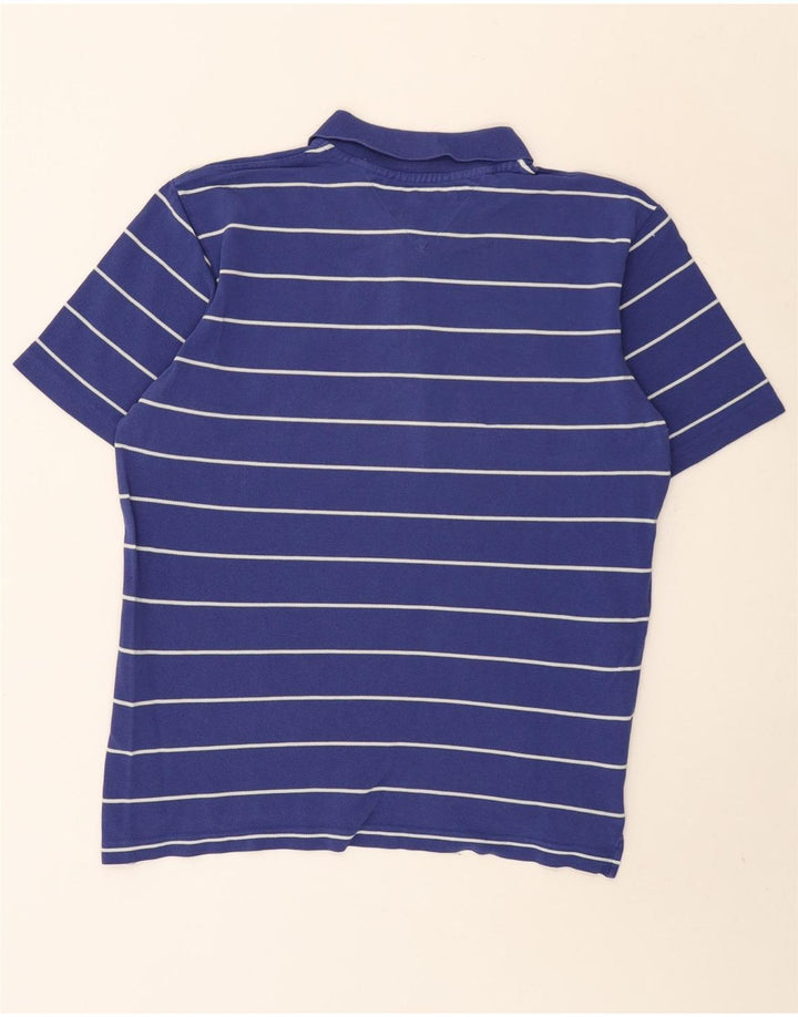 Tommy Hilfiger Polo Homme Bleu Moyen Rayé Coton
