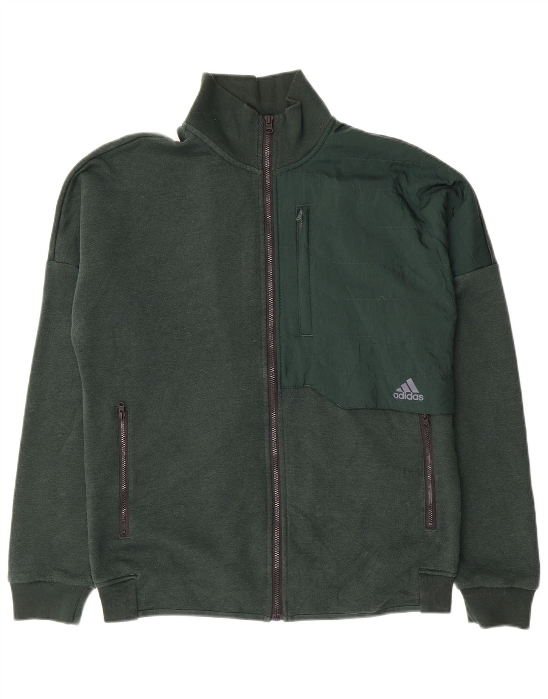 Adidas Veste de survêtement pour homme en coton vert moyen