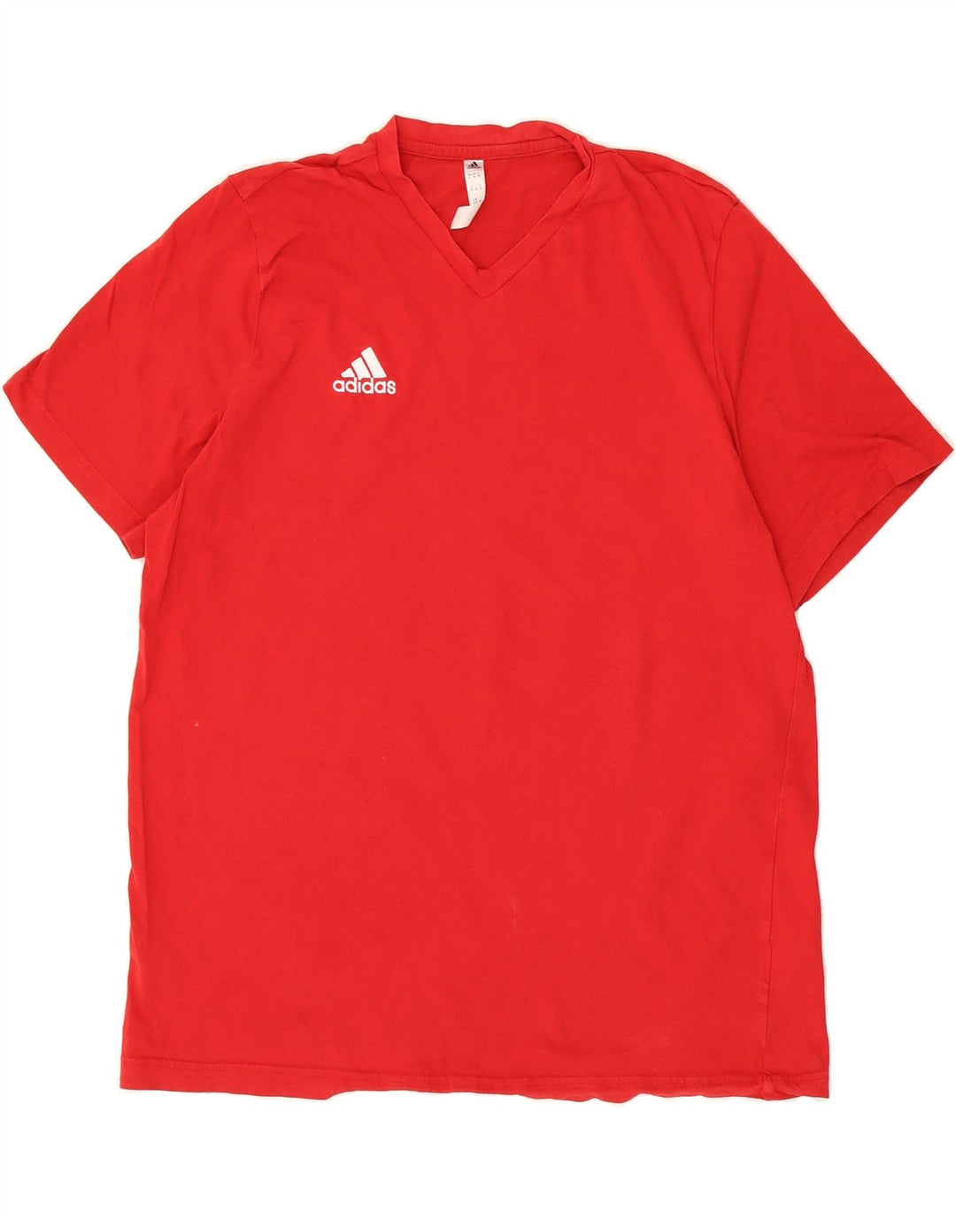 ADIDAS Mens T-Shirt Top XL Red Cotton Vintage Adidas and Second-Hand Adidas from Messina Hembry 