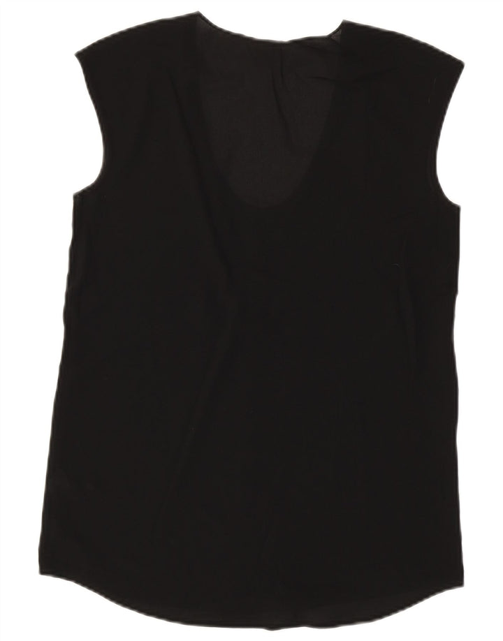 J. CREW Haut chemisier sans manches pour femme US 00 2XS Noir Polyester