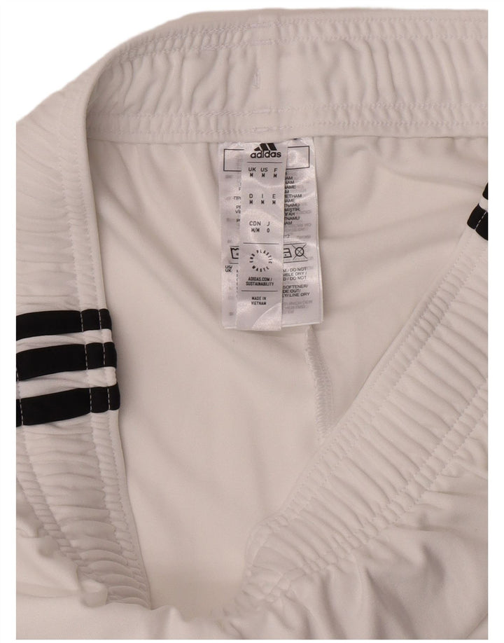 Adidas Short de Sport Manchester United Homme Blanc Moyen Polyester