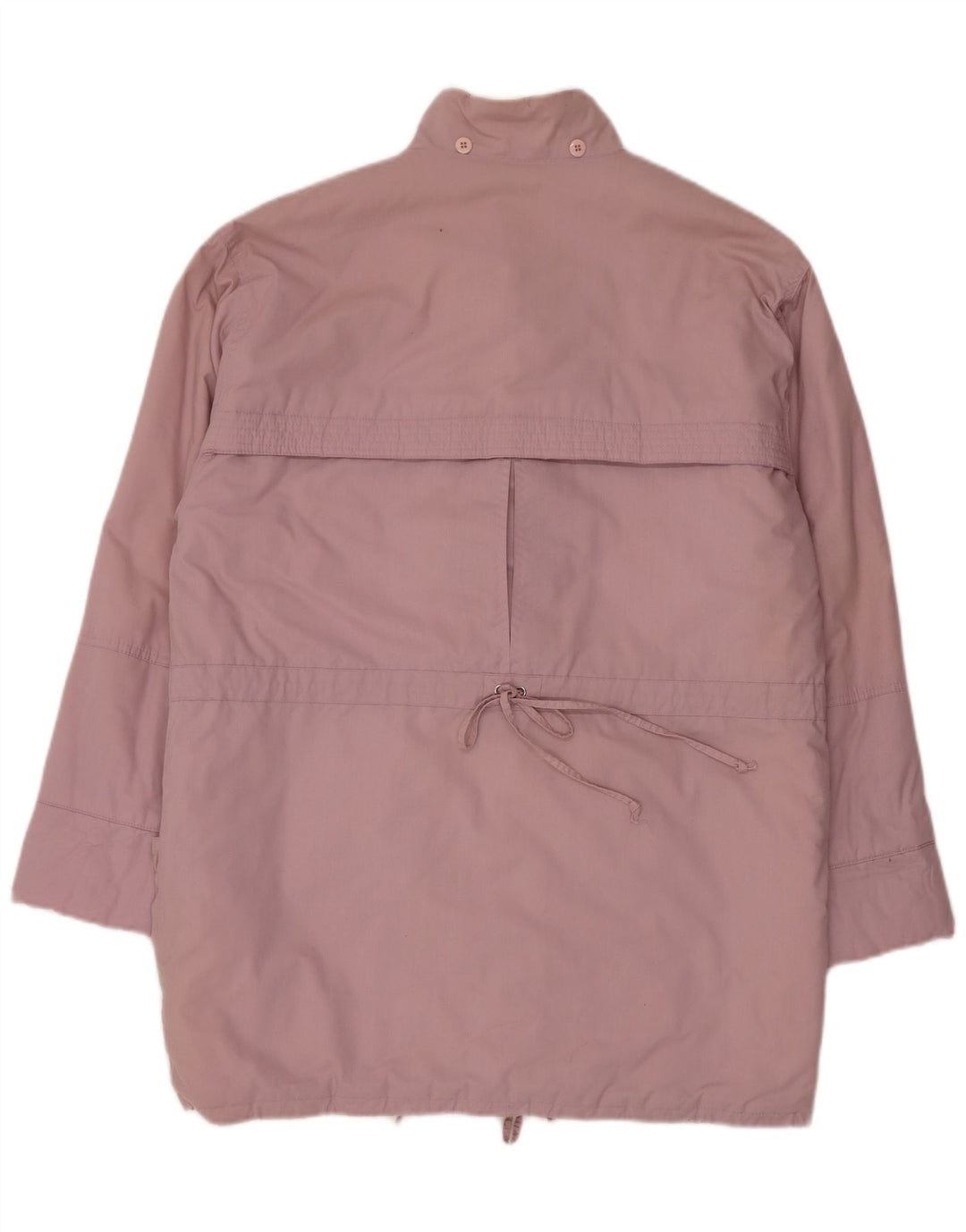 vintage Femme Coupe-vent surdimensionné Manteau IT 36/38 XS Rose Polyester