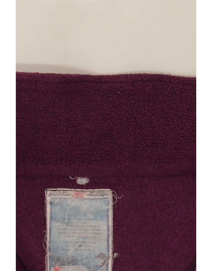 veste polaire surdimensionnée femme vintage UK 16 Grand Violet