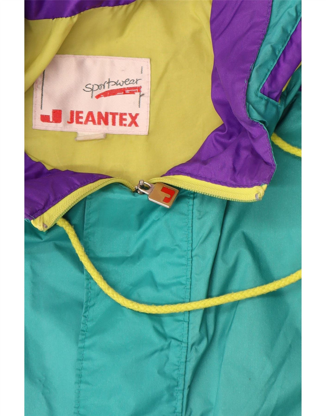 Jeantex Veste de Pluie Homme UK 42 XL Turquoise Colourblock Polyamide
