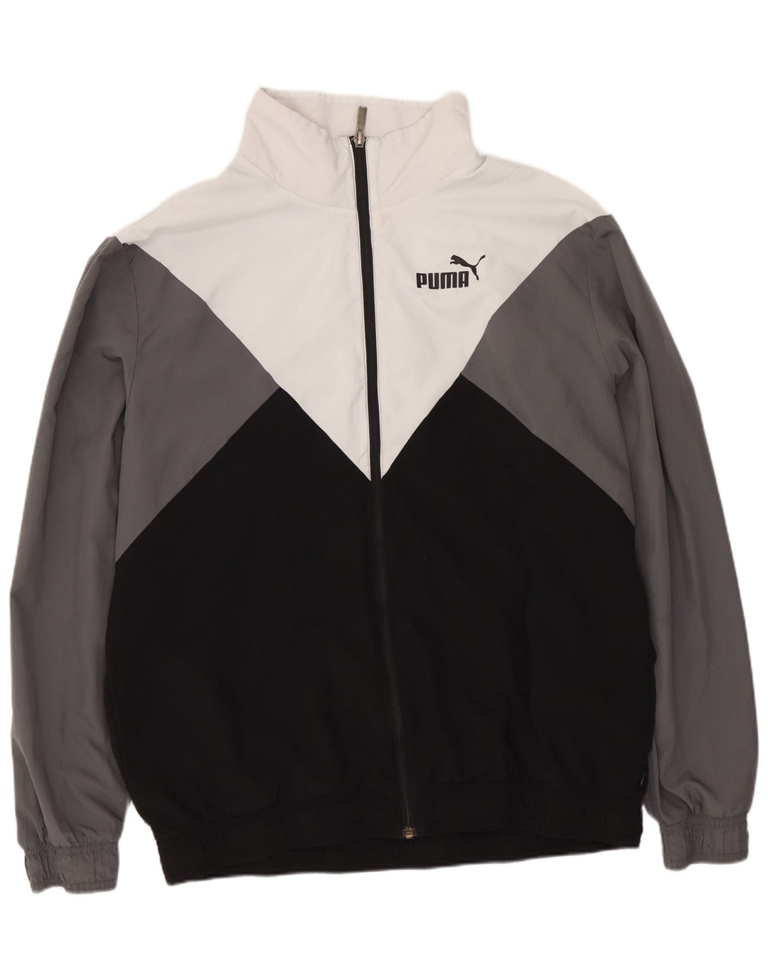 PUMA Veste de survêtement pour homme XL Noir Colorblock Polyester