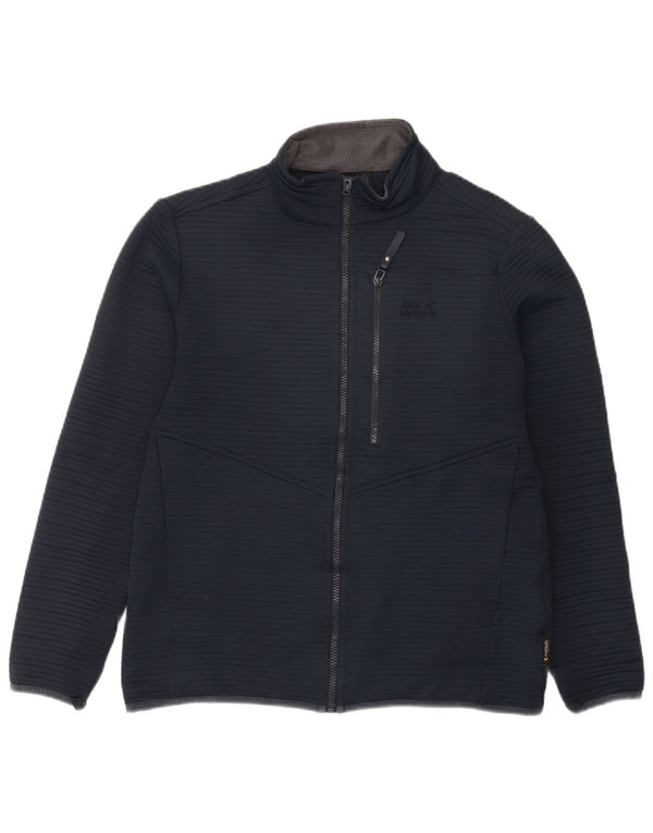 Jack Wolfskin Veste de survêtement pour homme UK 36/38 Bleu marine moyen Polyester