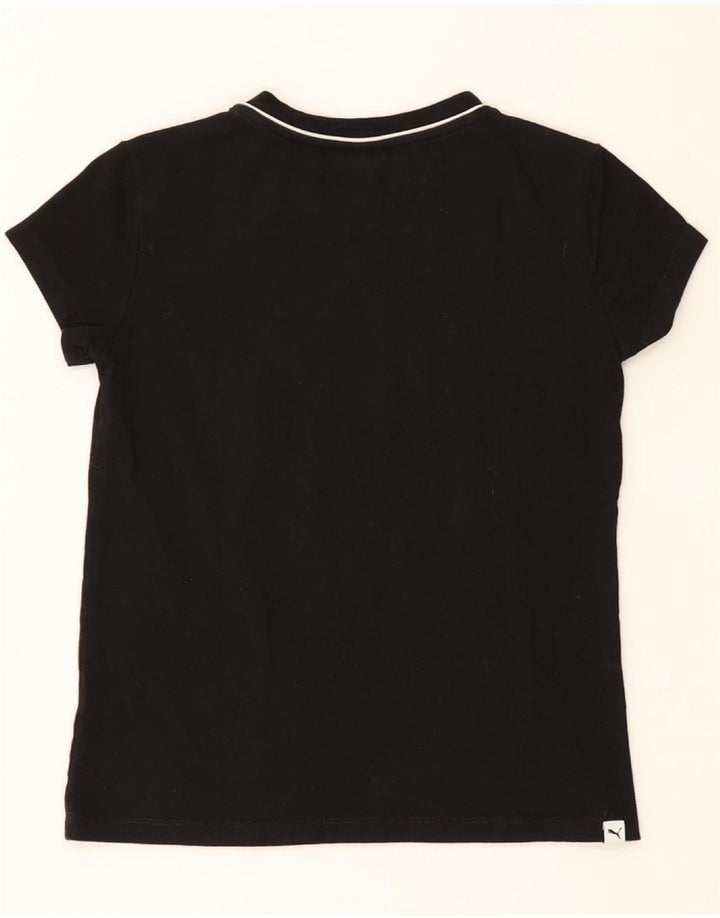 PUMA Womens Graphic T-Shirt Top UK 8 Small Black Vintage Puma and Second-Hand Puma from Messina Hembry 