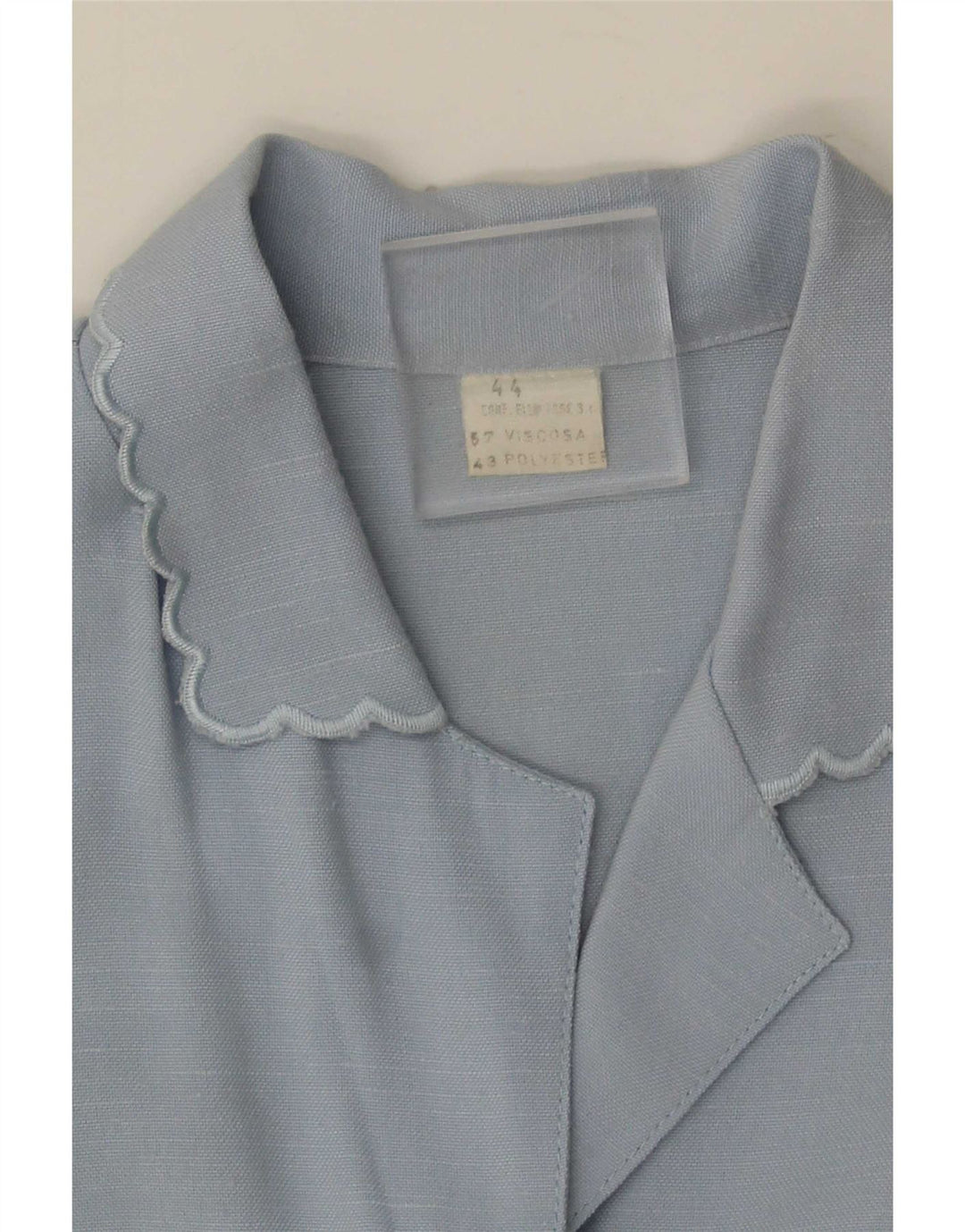 Robe trapèze sans manches femme vintage IT 44 Viscose bleu moyen