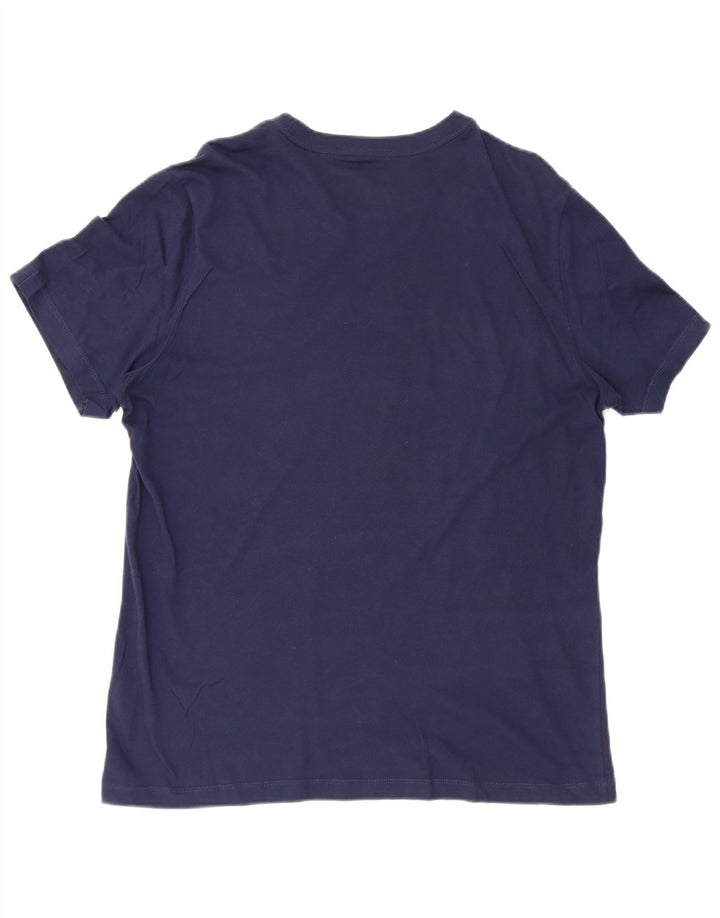 Nike T-shirt pour homme en coton bleu marine Taille L