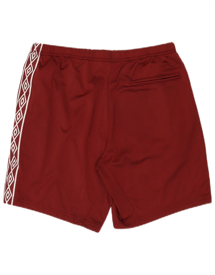 Umbro Short de Sport Graphique Homme Large Bordeaux Polyester