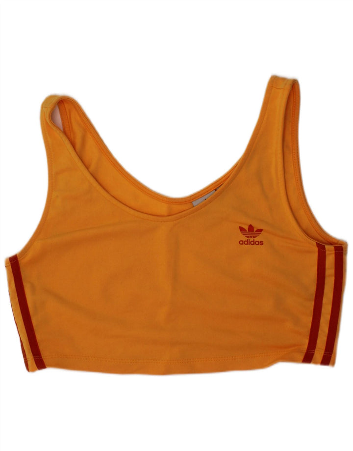 Adidas Soutien-gorge de sport pour femme UK 14 Orange moyen Polyester