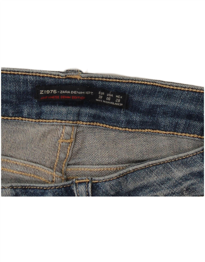 Zara Jean skinny effet vieilli pour femme EU 38 Small W28 L28 Bleu