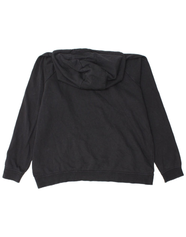 NIKE Pull à capuche surdimensionné pour femme UK 18 XL Coton noir